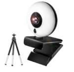 1080P 2K HD Webcam With Ring Light – Autofocus – USB Driver Free – Noise Reduction Mic For PC - Image 2