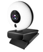 1080P 2K HD Webcam With Ring Light – Autofocus – USB Driver Free – Noise Reduction Mic For PC
