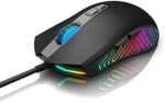 Techno Zone V70 Mouse Multi Gaming Programmable 7 Button 5000 DPI Speed and RGB LED Lights 6600 Fps With CD - Black - Image 2