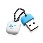 Silicon Power 16GB USB 2.0 T07 Touch Flash Drive, Blue (SP016GBUF2T07V1P)