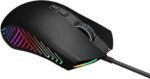 Techno Zone V70 Mouse Multi Gaming Programmable 7 Button 5000 DPI Speed and RGB LED Lights 6600 Fps With CD - Black - Image 3