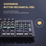 JERTECH JK520 - USB Mechanical Gaming Keyboard - 104 Keys Conflict Free Switches - Variable LED Backlit - Ergonomic & Soft Touch Keys - Stylish and Ergonomic Design with Highest Quality - Black - Image 3