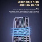 JERTECH JK520 - USB Mechanical Gaming Keyboard - 104 Keys Conflict Free Switches - Variable LED Backlit - Ergonomic & Soft Touch Keys - Stylish and Ergonomic Design with Highest Quality - Black - Image 4