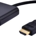 Hdmi To Vga Cable Adapter Converter 15 Pin D Sub, Hdmi Gold With Audio Male To Vga Female Connector Cord For Laptop Computer Connect To Monitor, Apply To Pc, Mac, Ps4, Projector Etc (With Audio)