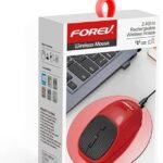 FOREV FV-169 Wireless Rechargeable Mouse – 4 Buttons 1600DPI – 2.4Ghz 10m Range | Red