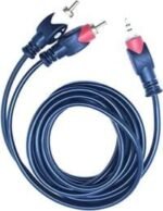 cabl oudio 2*1 3m gold