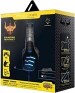 OVLENG GT86 3D Surround Sound LED GAMING Headset With Noise Cancelling Foldable Microphone for PC / Mobile / PS4 / PS5 Blue - 2725610704886 - Image 4