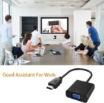Hdmi To Vga Cable Adapter Converter 15 Pin D Sub, Hdmi Gold With Audio Male To Vga Female Connector Cord For Laptop Computer Connect To Monitor, Apply To Pc, Mac, Ps4, Projector Etc (With Audio) - Image 4