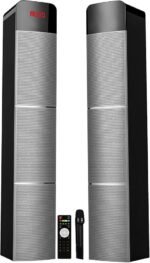 EXTRA 1200 Tower Speaker, Surround sound, Bluetooth, USB, Microphone - Black-سماعات صب - Image 2