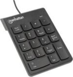 Manhattan Numeric Wired Keypad USB Wired 18 Full-Size Keys - Black - Image 3