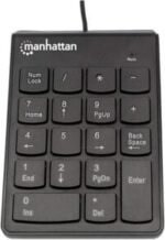 Manhattan Numeric Wired Keypad USB Wired 18 Full-Size Keys - Black - Image 4