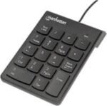 Manhattan Numeric Wired Keypad USB Wired 18 Full-Size Keys - Black - Image 5