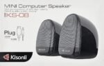 Kisonli KS-08 Mini Computer Speaker - Black - Image 5