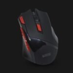 TechnoZone V 35 Gaming Mouse ماوس V35 من تكنو زون، قابل للبرمجة مع 9 ازرار وسرعة 4800 نقطة لكل بوصة ومصابيح ليد 3000 اطار في الثانية مع CD متعدد الاستخدامات - اسود
