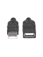 Manhattan Hi-Speed USB 2.0 Extension Cable USB 2.0 Type-A Male to Type-A Female 480 Mbps 1m - Black - Image 2