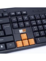 2B (KB445) Multimedia USB Keyboard With Colored Buttons for Playing - Image 3