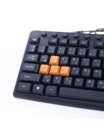 2B (KB445) Multimedia USB Keyboard With Colored Buttons for Playing - Image 4