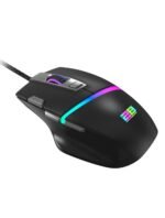 2B (MO845) Wired Gaming Mouse 4200 DPI with Colored Led light - Black * Gray - Image 2