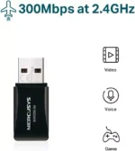 MERCUSYS, N300 Wireless Mini USB Adapter, MW300UM - Image 6
