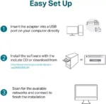 MERCUSYS, N300 Wireless Mini USB Adapter, MW300UM - Image 5